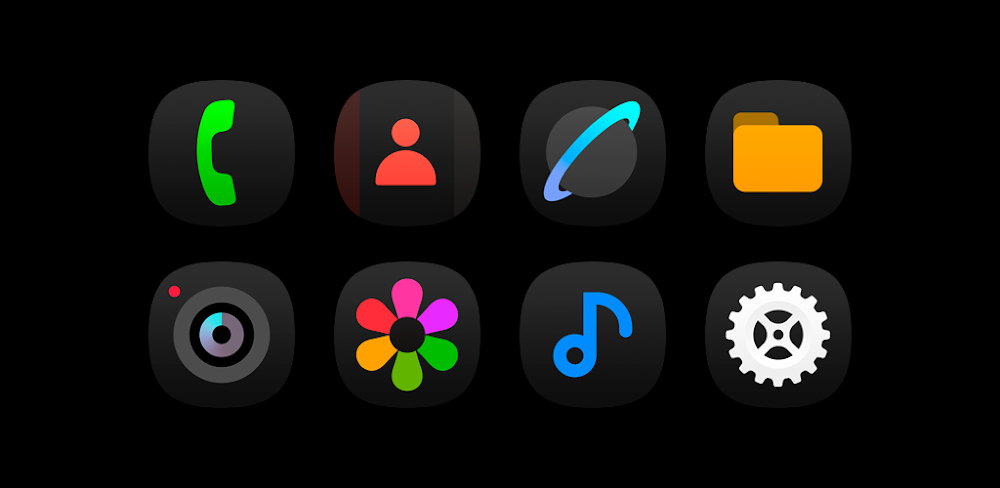 OnePro (Dark) – Icon Pack